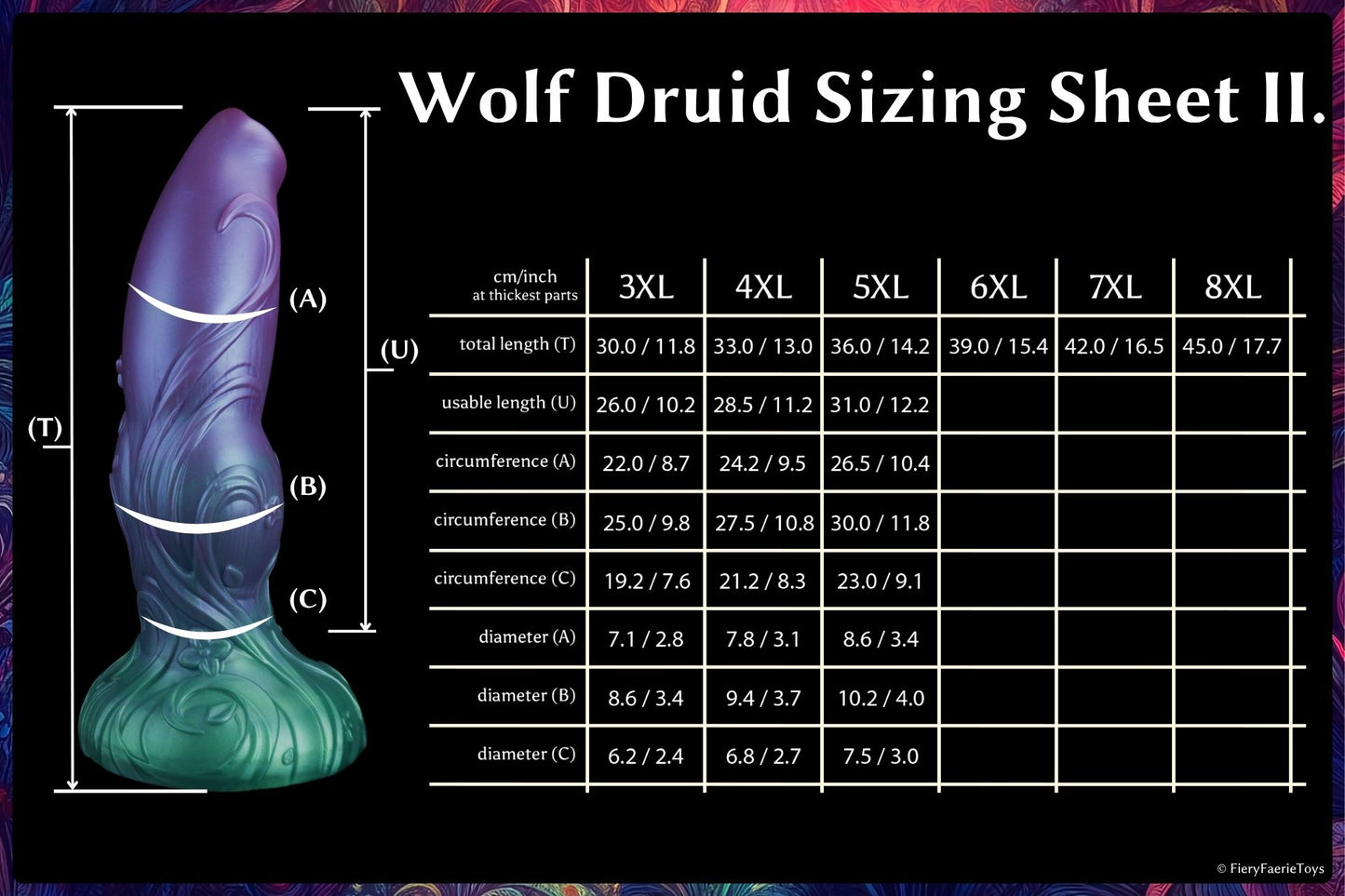 The Wolf Druid - Soft - (XL) 24 cm / 9.4 inch