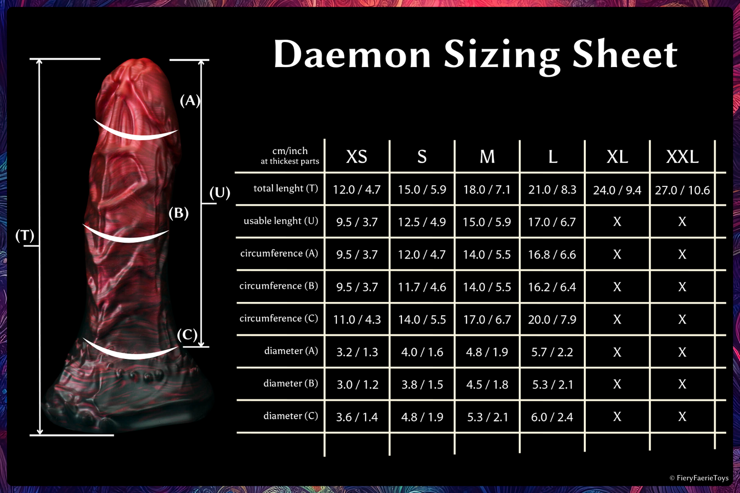 Apollyon The Daemon - Extra Soft - (M) 18 cm / 7.1 inch