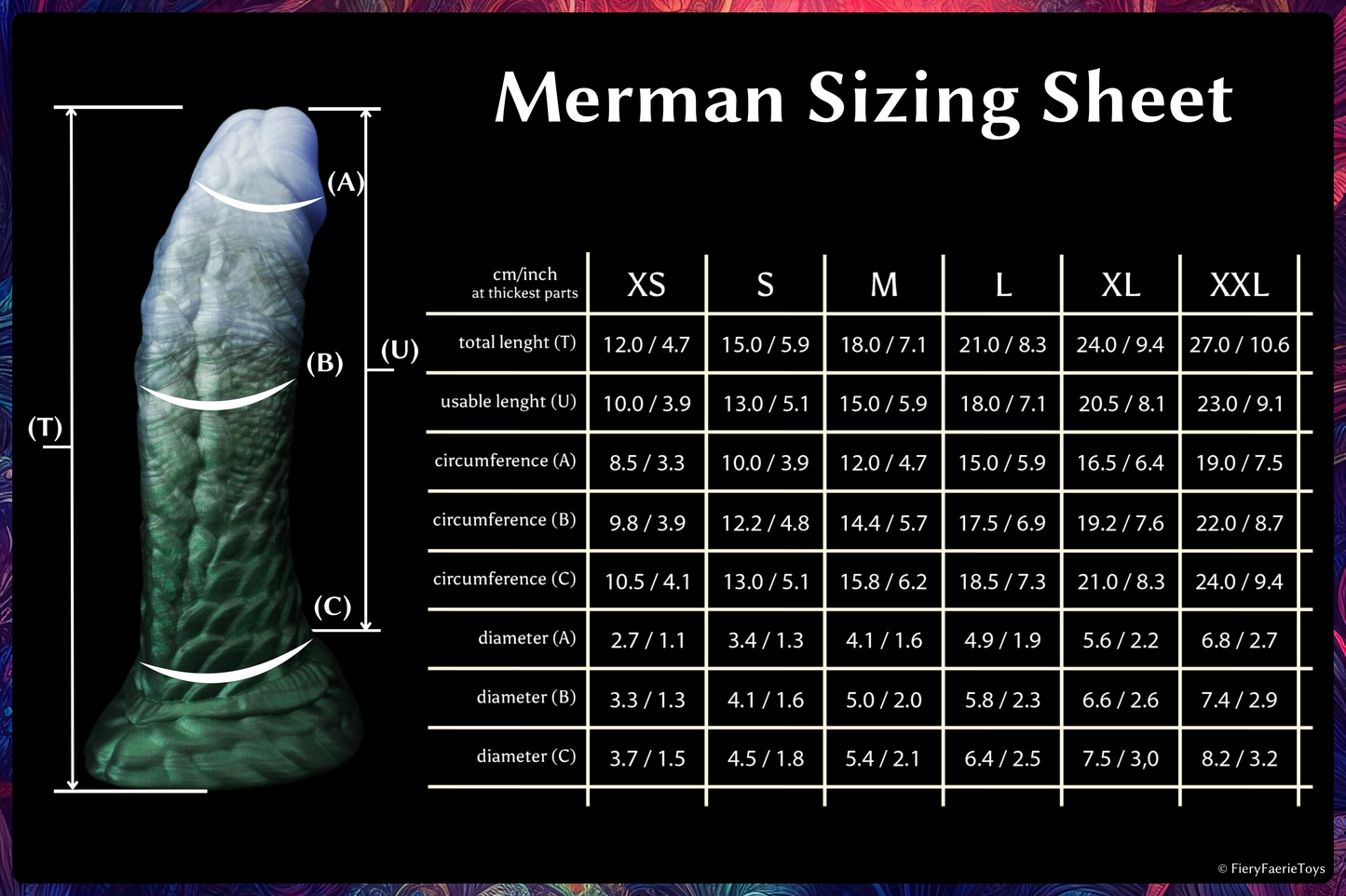 Herman The Merman Flop - Medium - (S) 15 cm / 5.9 inch