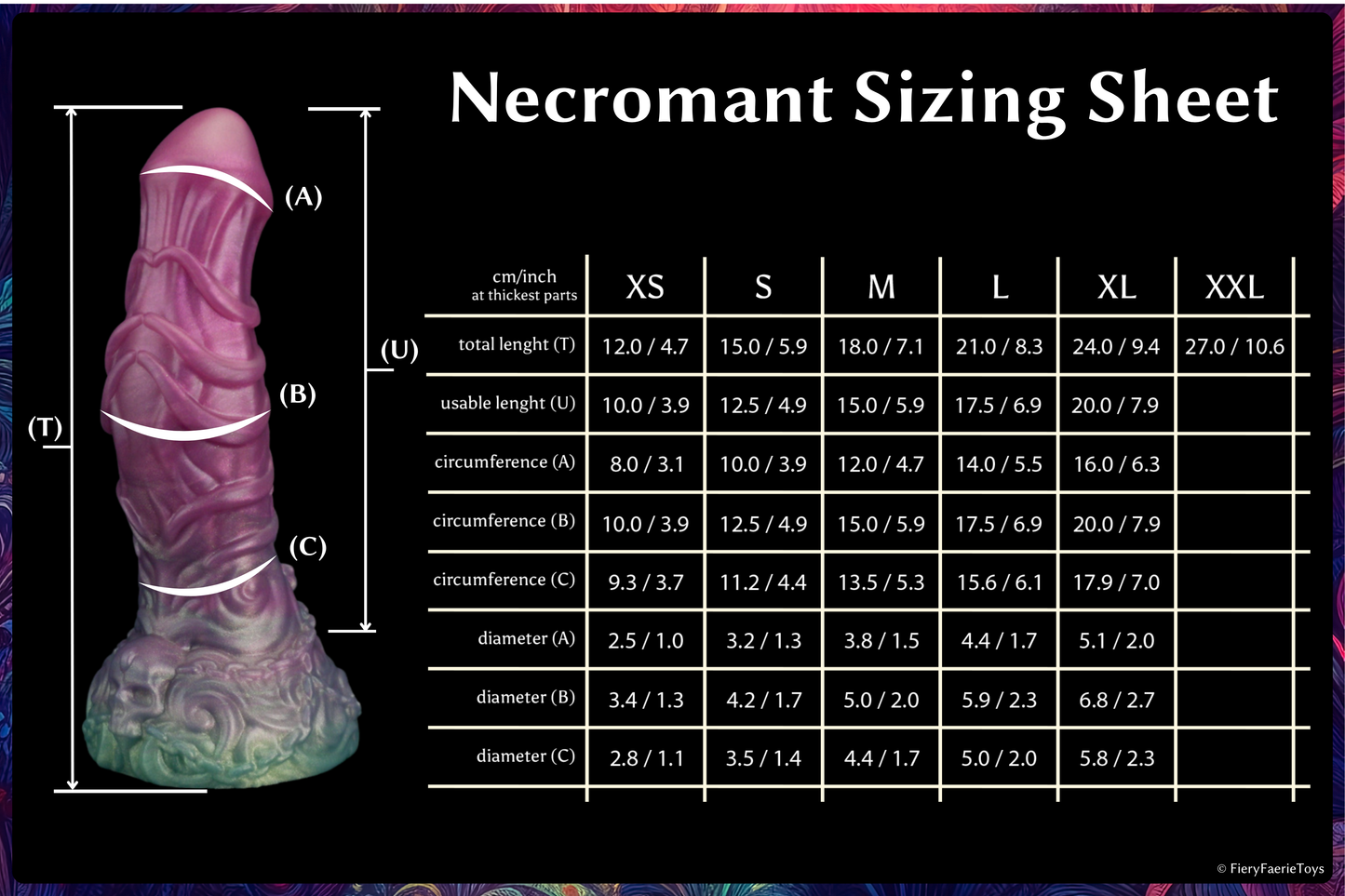 The Necromant - Soft - (L) 21 cm / 8.3 inch