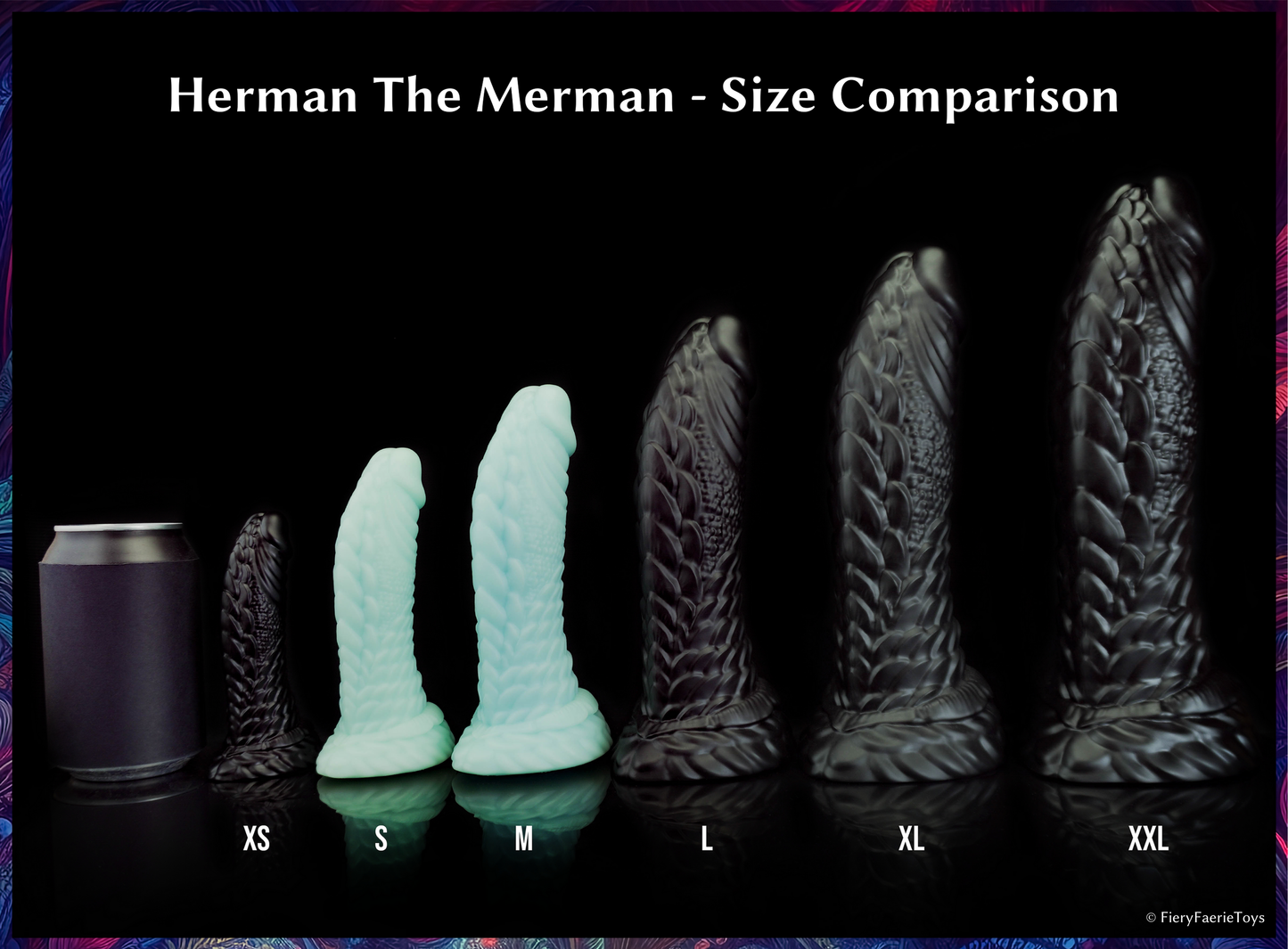 Herman The Merman - Soft - Suction Cup (M) 18 cm / 7.1 inch