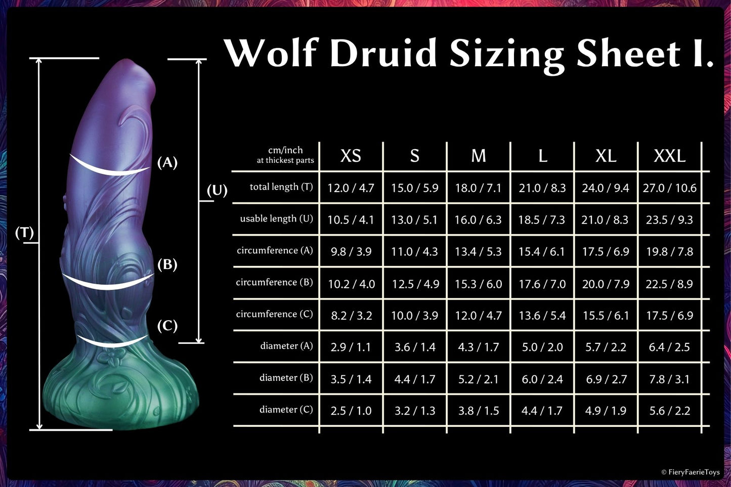 The Wolf Druid -Soft - (M) 18 cm / 7.1 inch