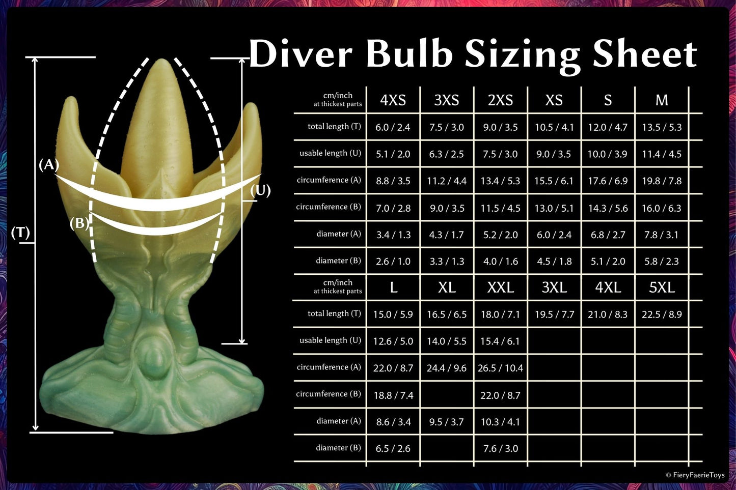 The Diver´s Bulb -Medium - Plug (2XS) 9 cm / 3.5 inch